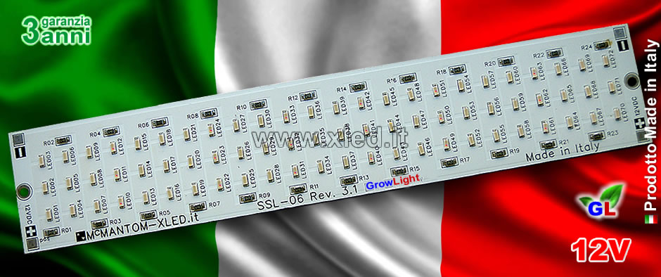 Modulo LED SSL-06-Grow light 12VDC - Made in Italy